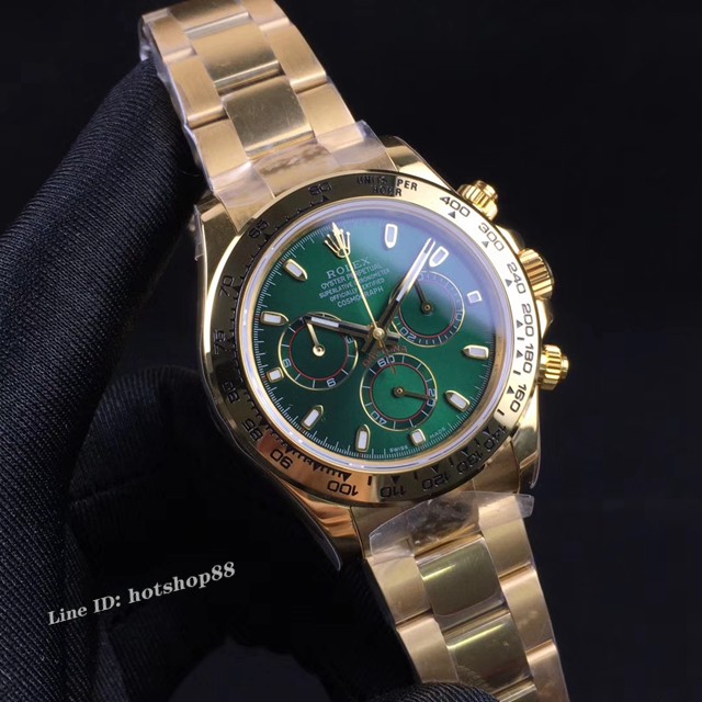 劳力士手表 超薄13.5mm 灰白金迪 玫瑰金迪 黄金迪 熊猫迪 绿金迪 Rolex迪通拿新品男士腕表 gjs1723